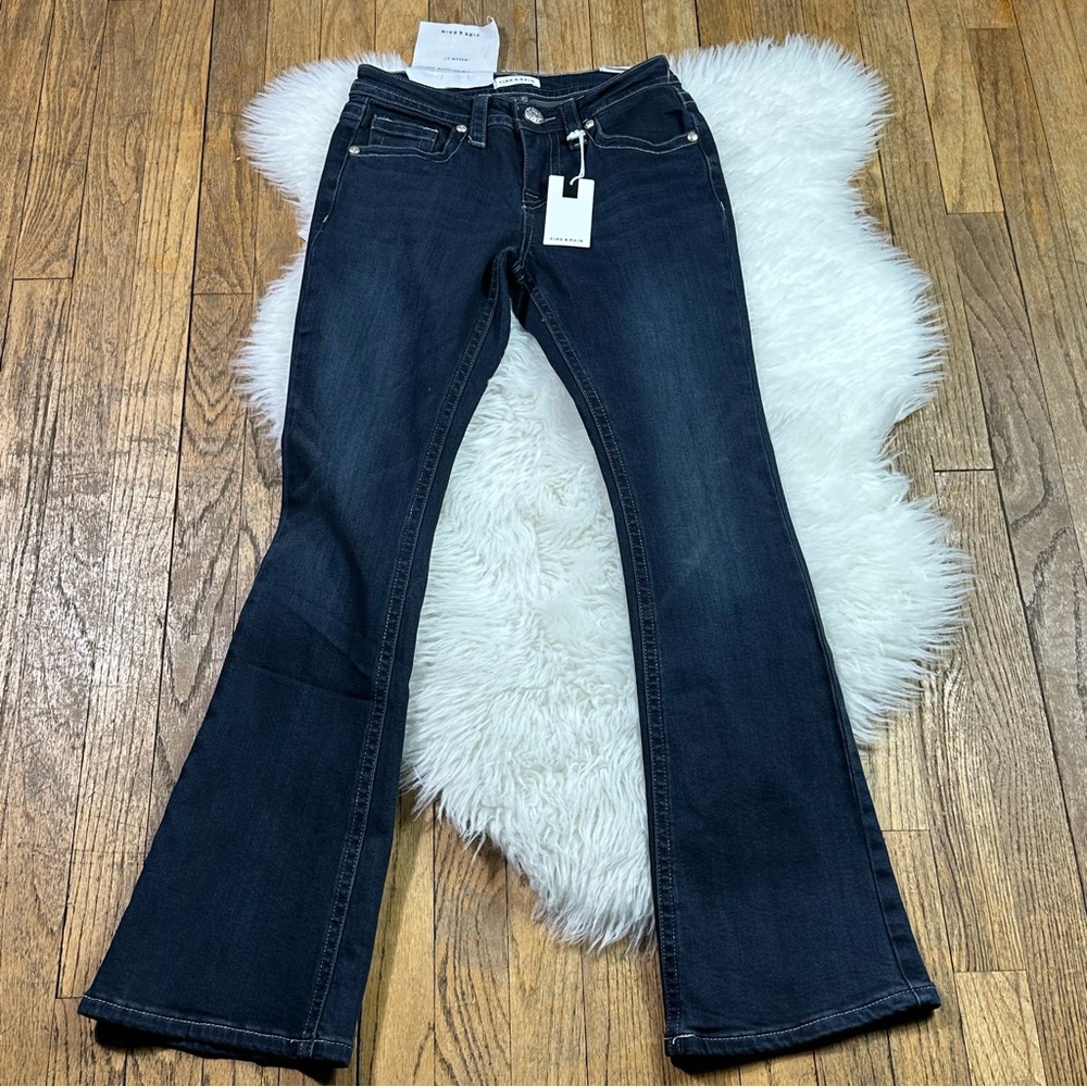 FIRE & RAIN Dark Blue Flare Jeans